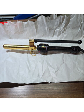 Hot Tools Professional Model 1105 Curling Iron Gold Barrel 3/4" Tested Working